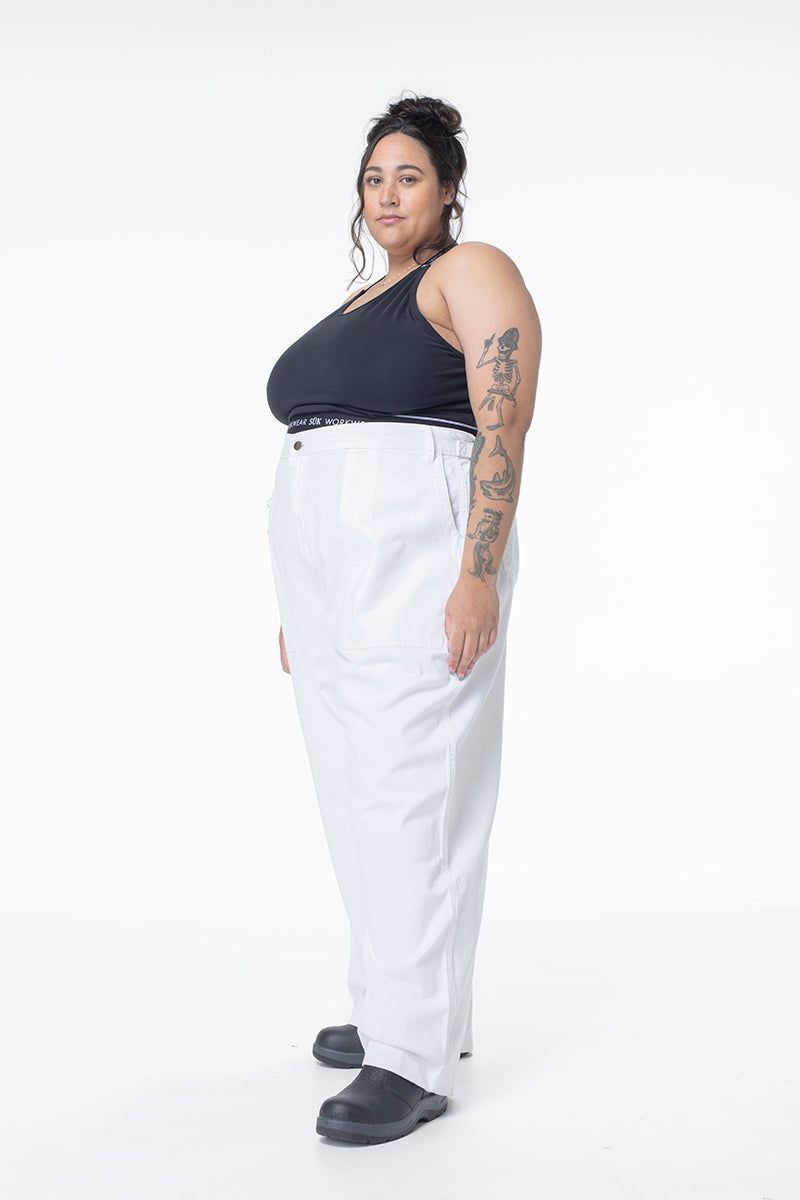 Construction Pants - White