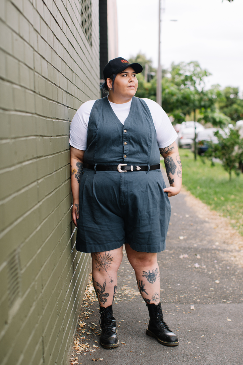 Cropped Roper Suit - No Waist Adjusters - Green