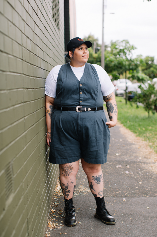 Cropped Roper Suit - No Waist Adjusters - Green