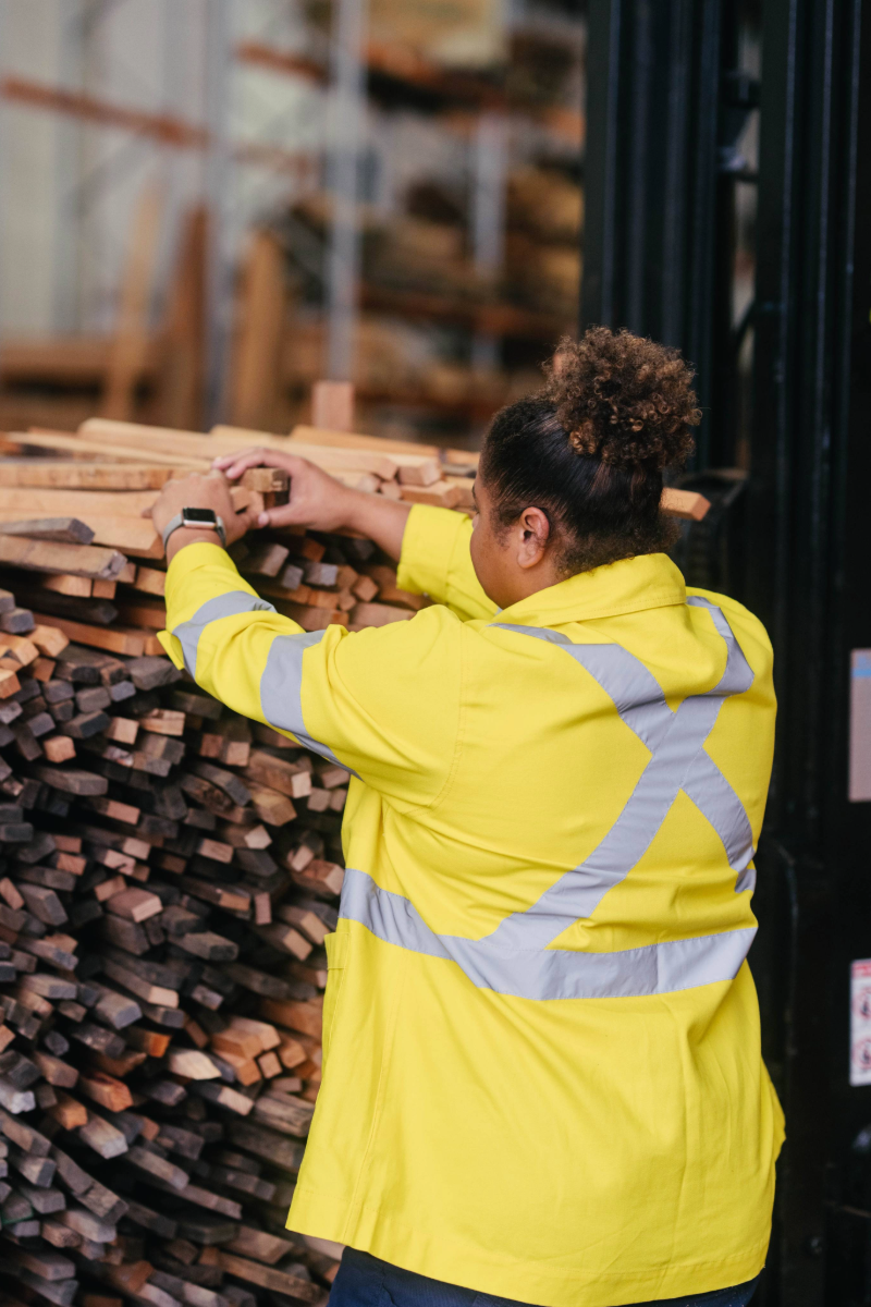 Hi Vis Construction Jacket Yellow