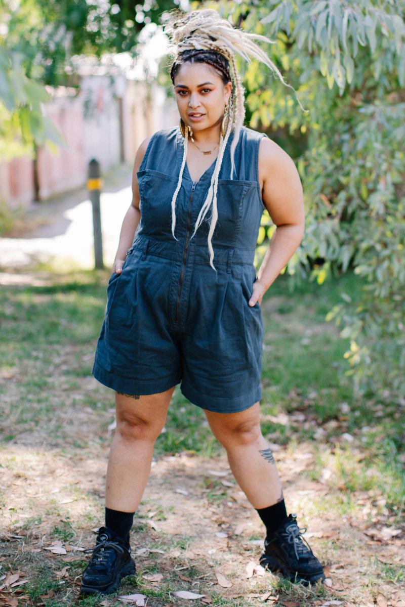 Cropped Yard Suit - Long - Green