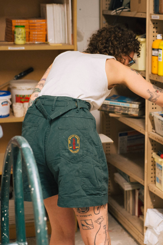 Utility Shorts Green