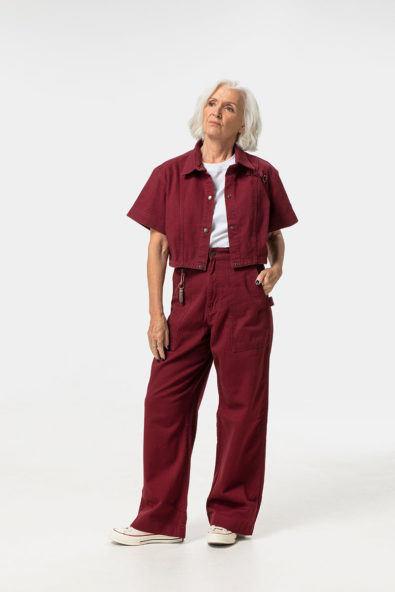 Isa Shirt - Burgundy