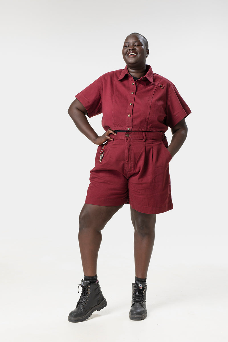 Isa Shirt - Burgundy