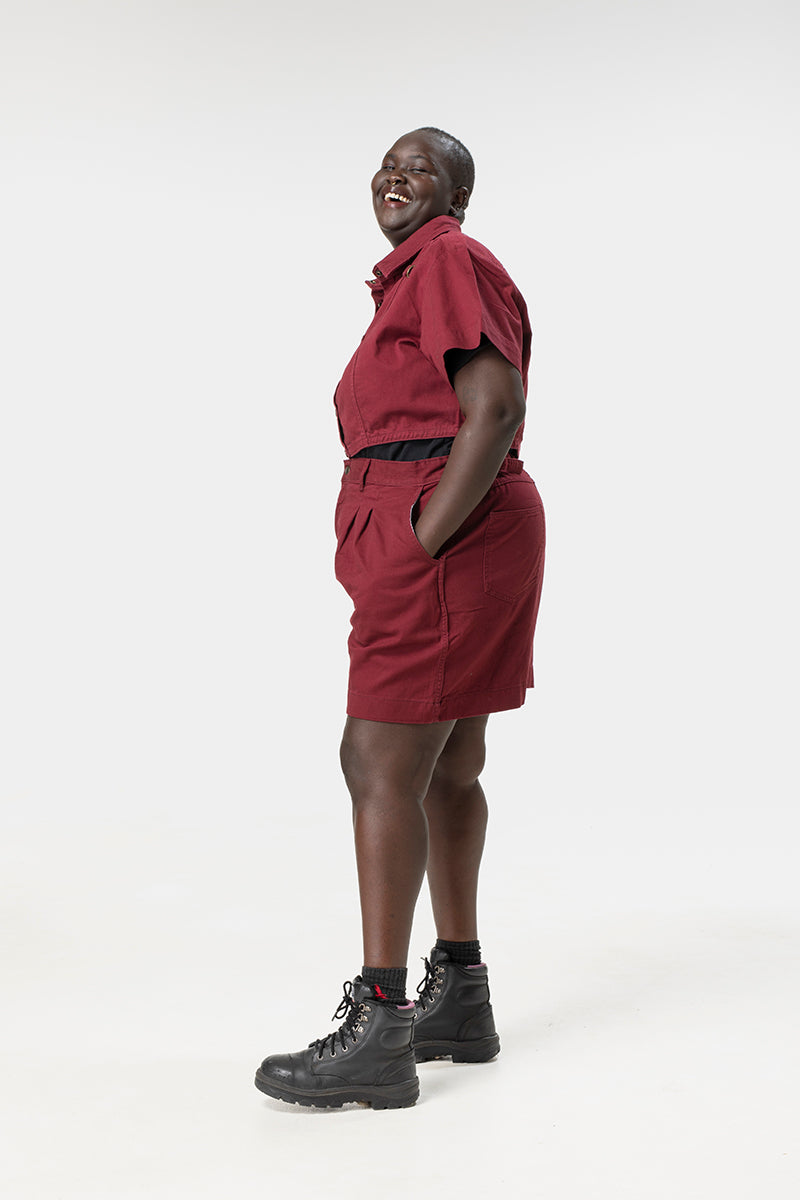 Isa Shirt - Burgundy