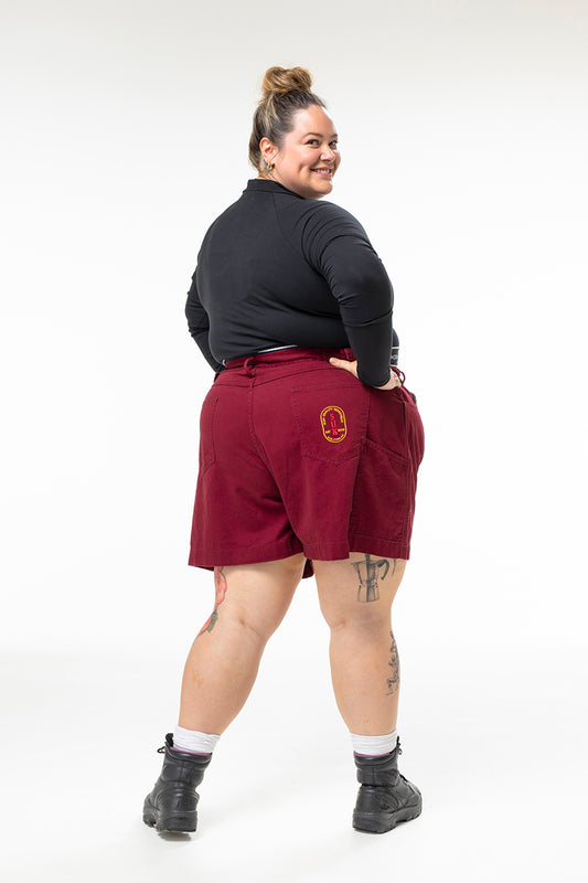 Utility Shorts - Burgundy