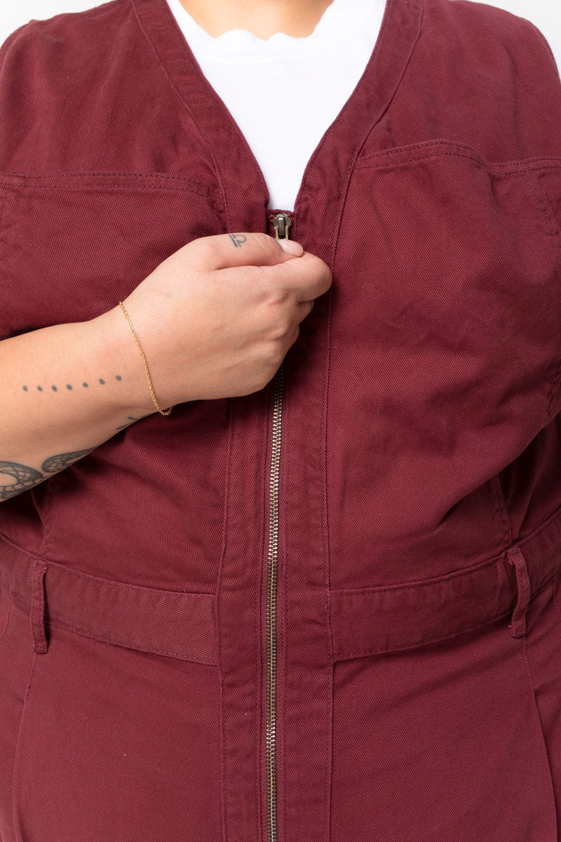 Yard Suit - Long Body - Burgundy