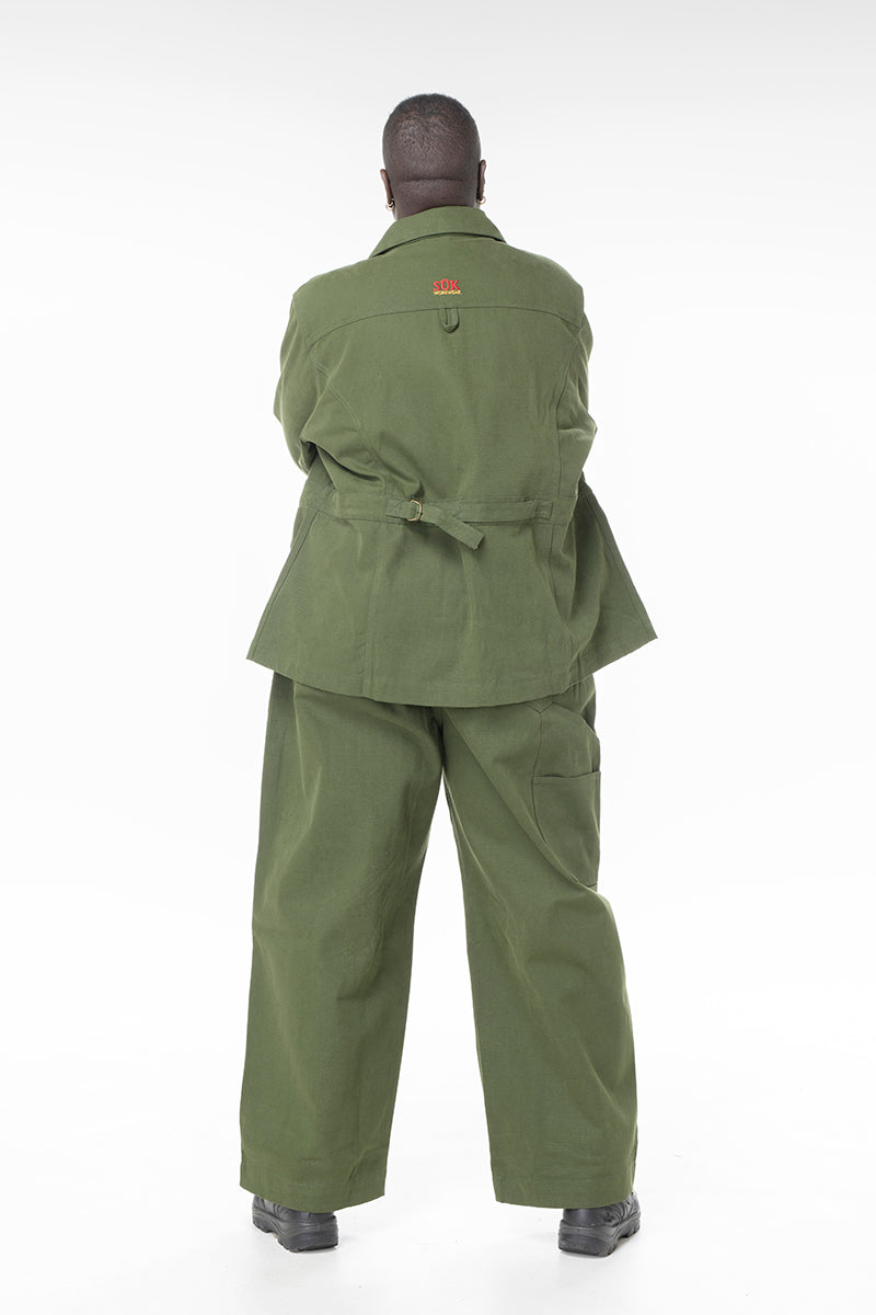 Canvas Construction Pants - Hunter