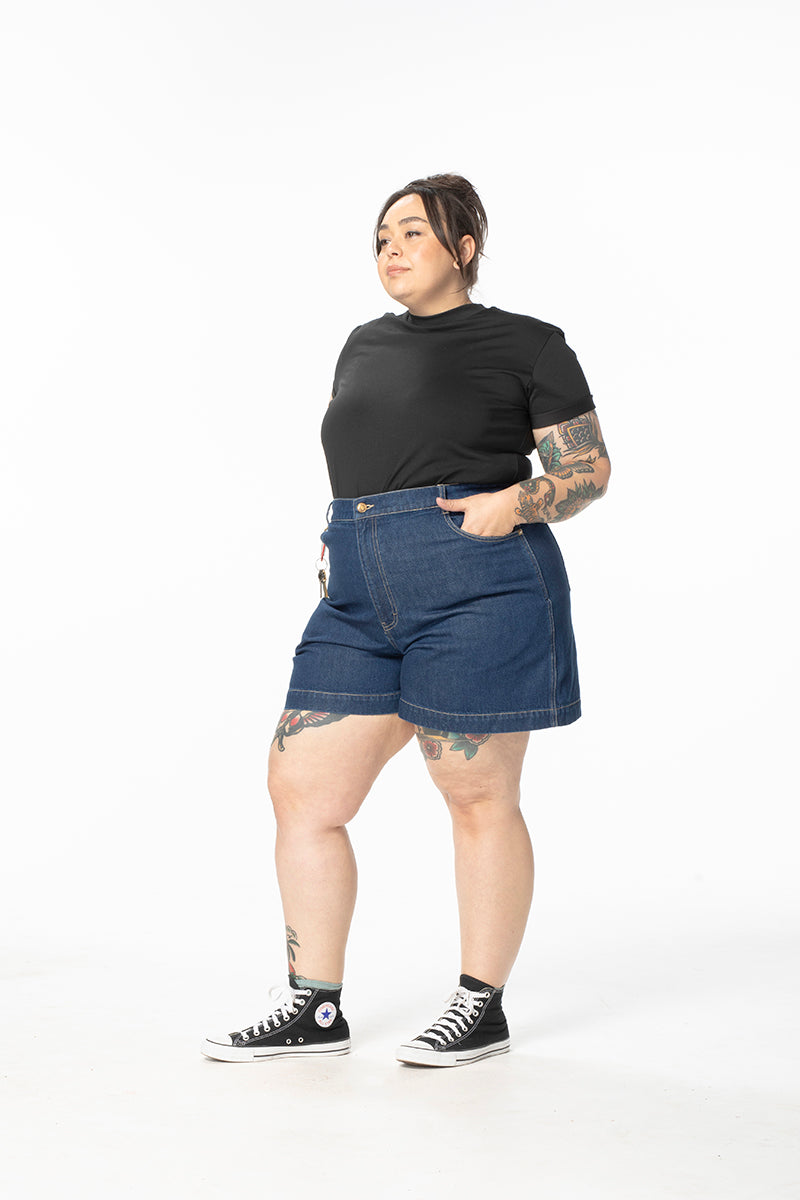 Denim Trophy Shorts