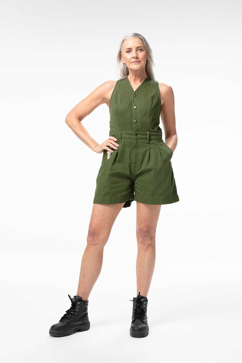 Cropped Roper Suit - Hunter