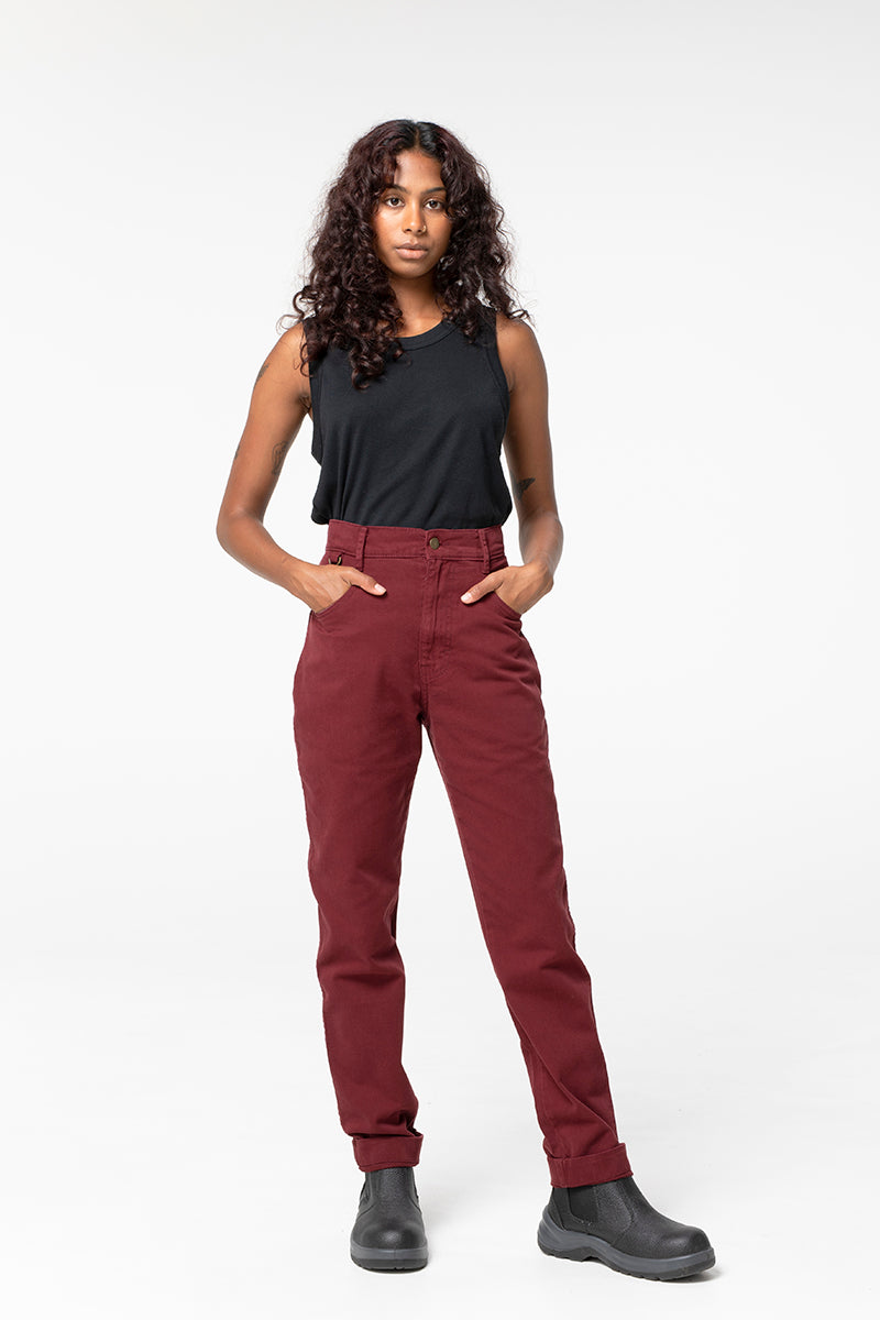 Plain Pants - Burgundy