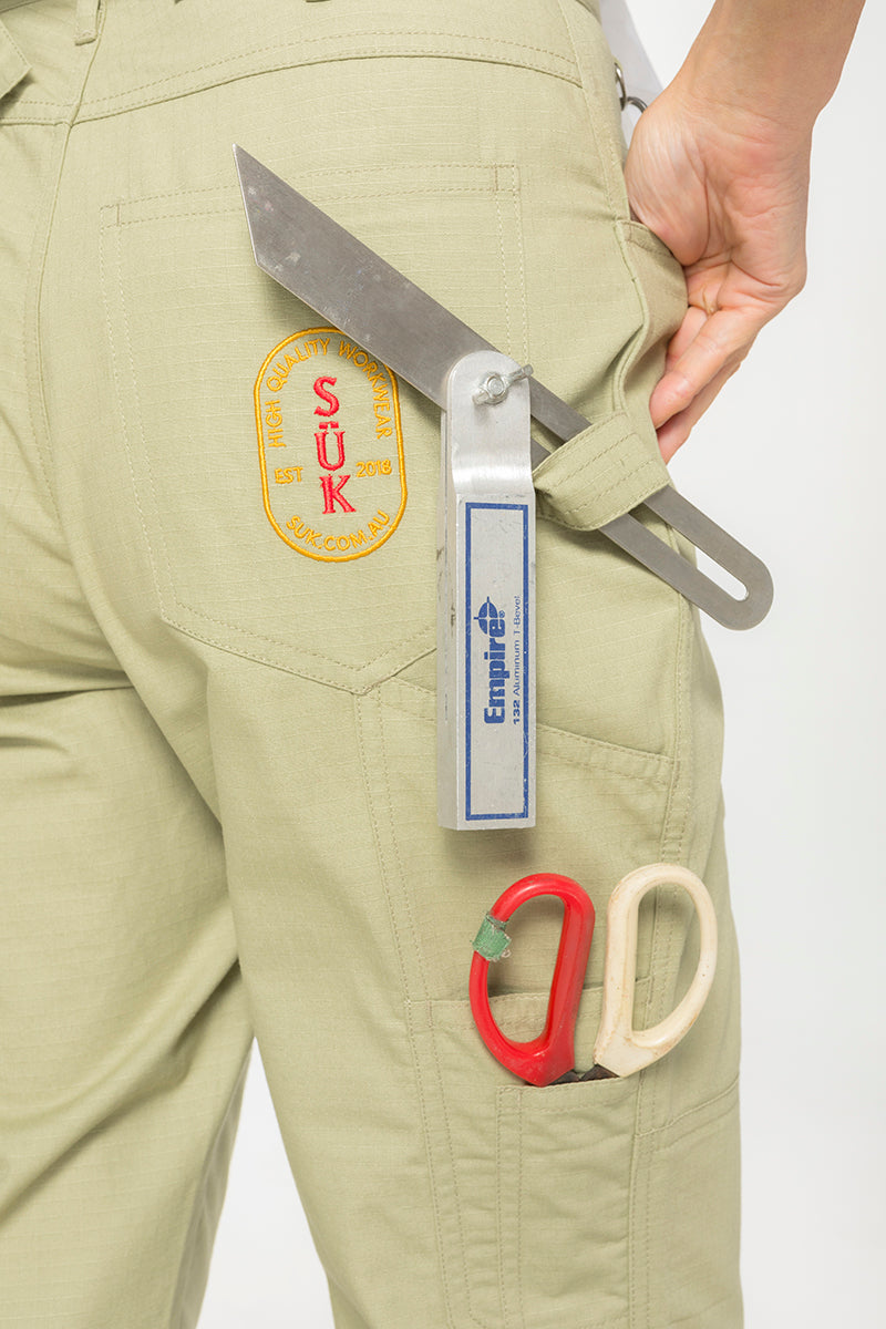 Ripstop 2 Way Work Pants - Khaki