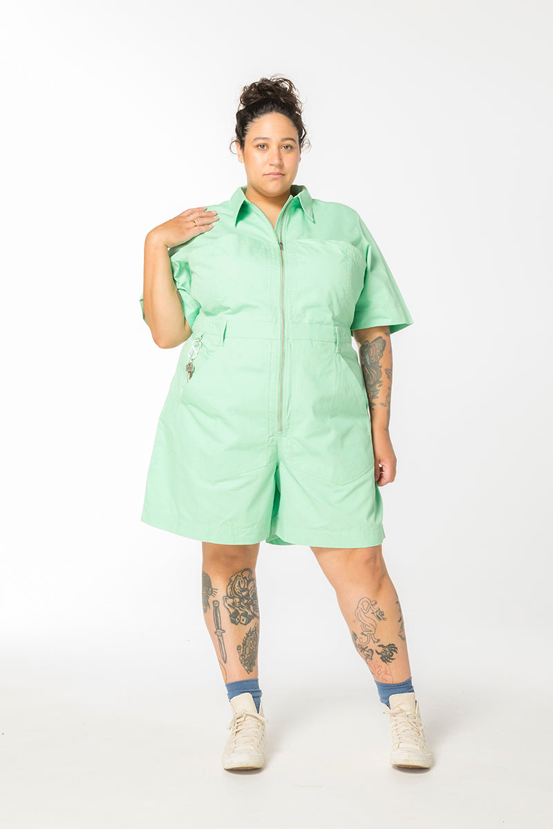 Ripstop Cropped Lagoon Suit - Pastel Short Body