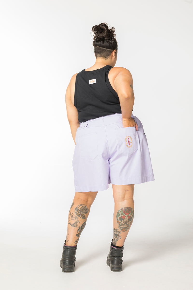 Ripstop Gunnee Shorts - Pastel Lavender