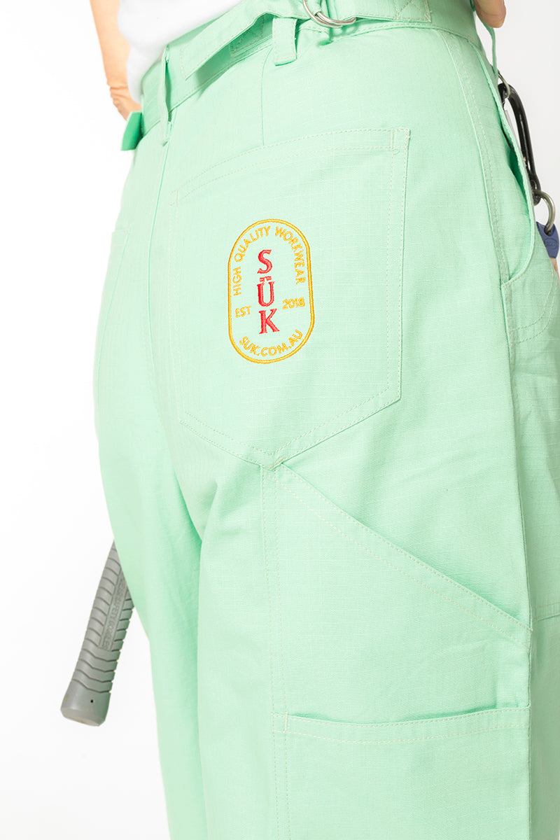 Ripstop Construction Pants - Ming Green