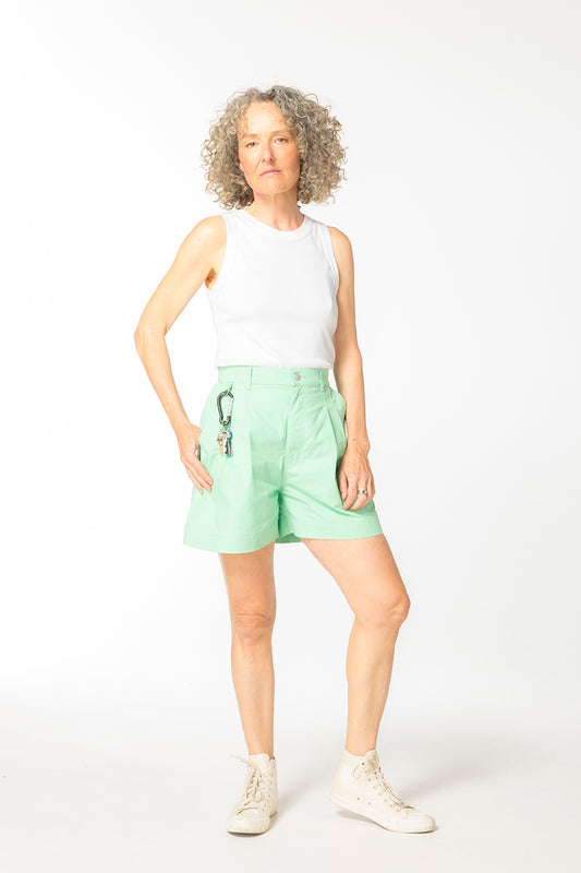 Ripstop Gunnee Shorts - Pastel Ming Green