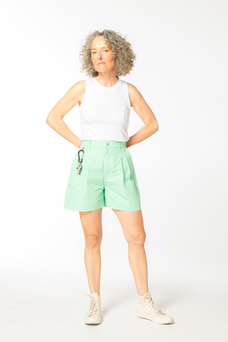 Ripstop Gunnee Shorts - Pastel Ming Green