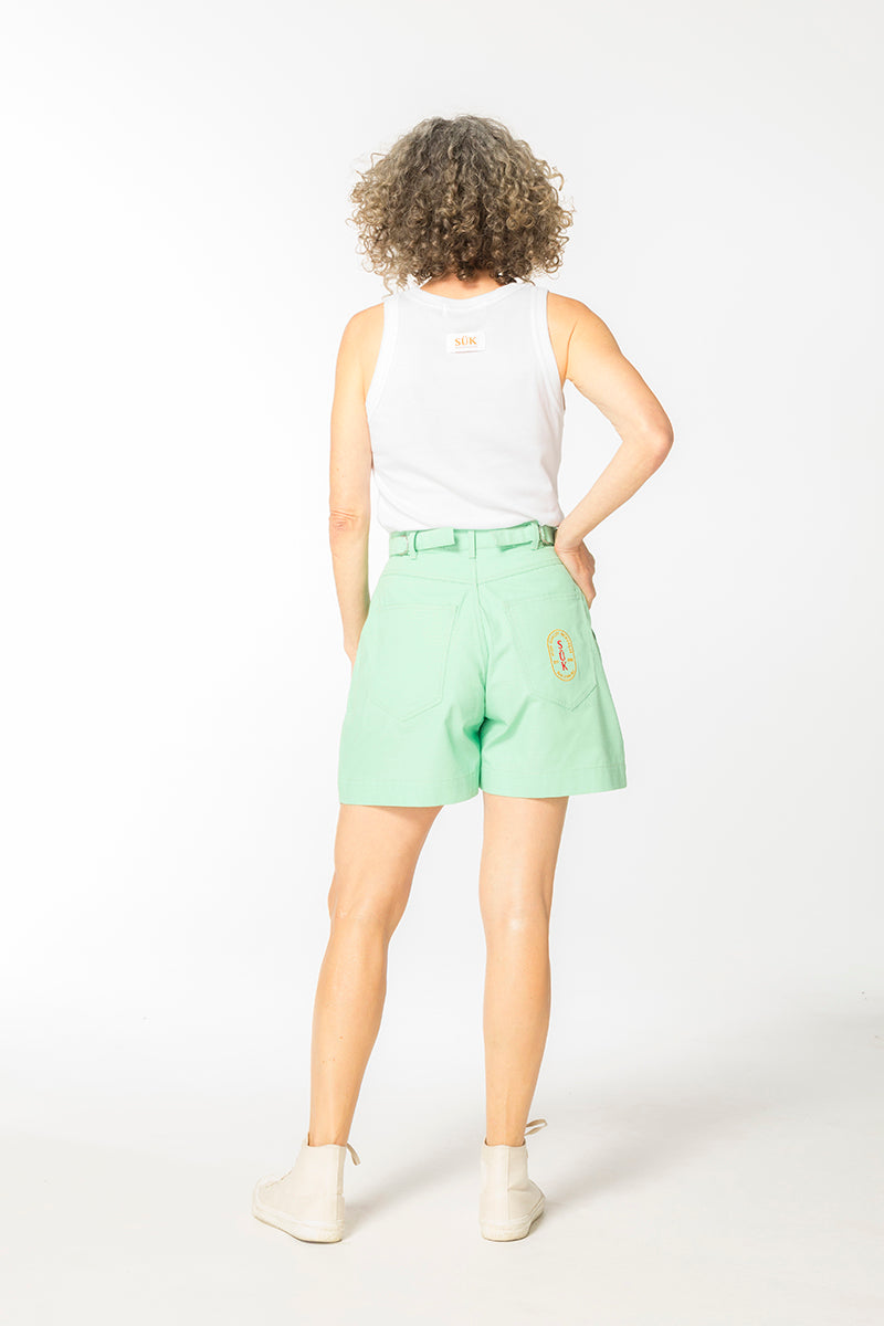 Ripstop Gunnee Shorts - Pastel Ming Green