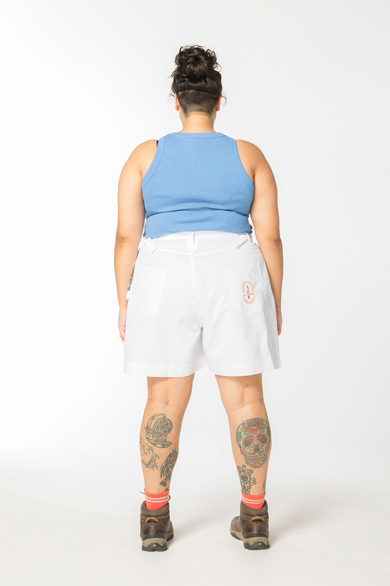 Ripstop Utility Shorts - White