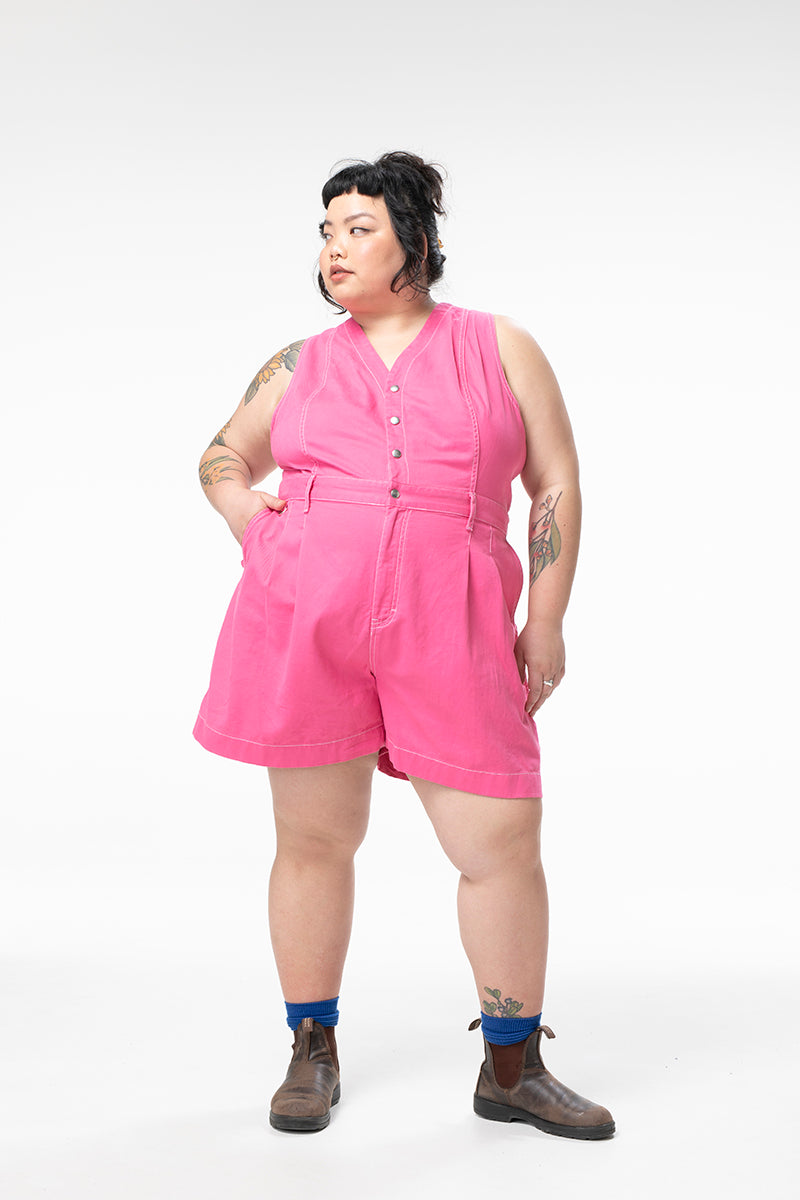 Cropped Roper Suit Saltlake Pink