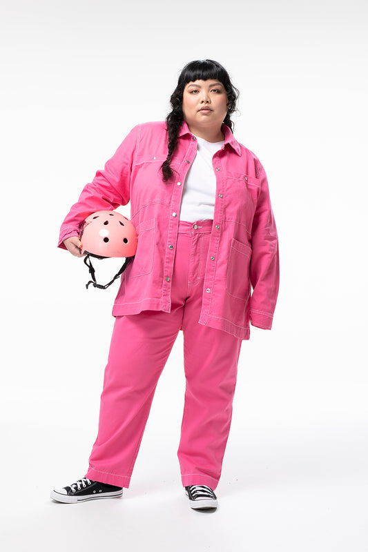 Farrier Shacket - Saltlake Pink