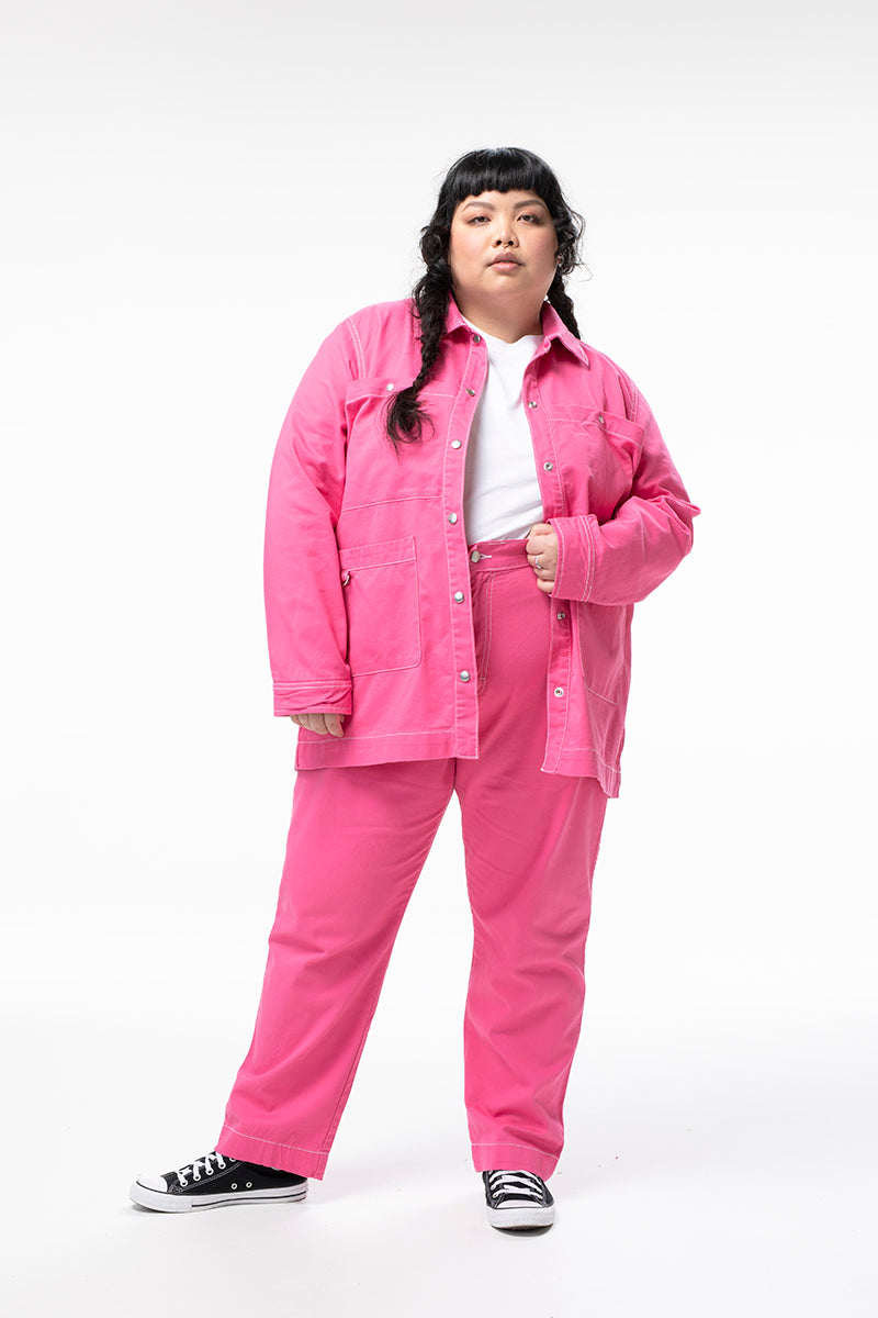 Farrier Shacket - Saltlake Pink