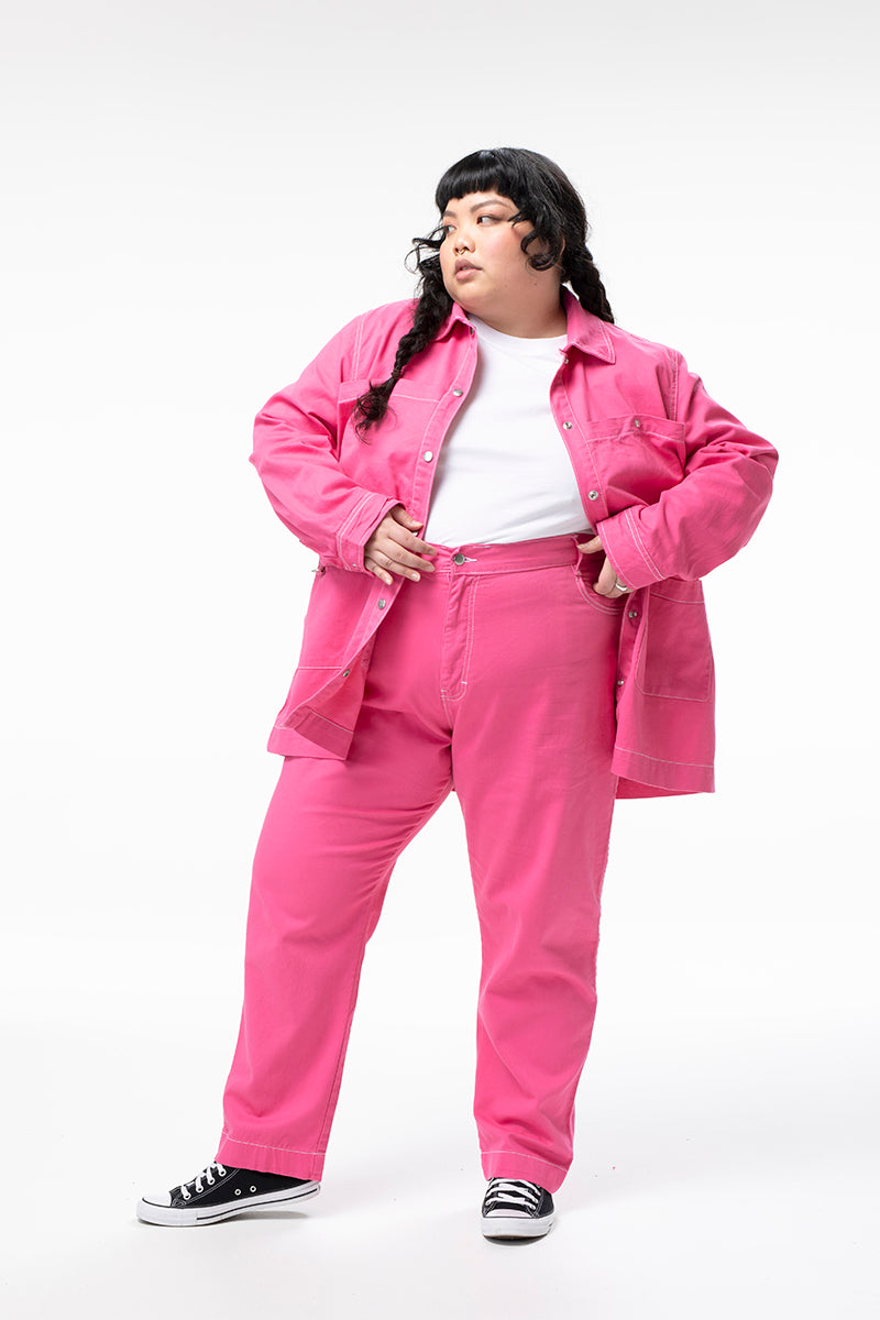 Farrier Shacket - Saltlake Pink