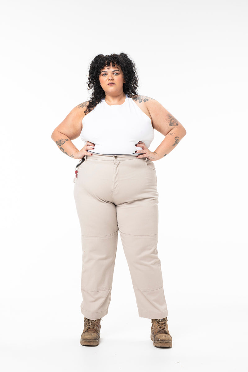 2 Way Work Pants - Stone