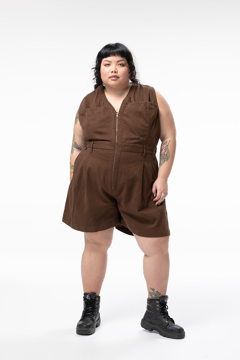 Cropped Yard Suit - Short - Umber