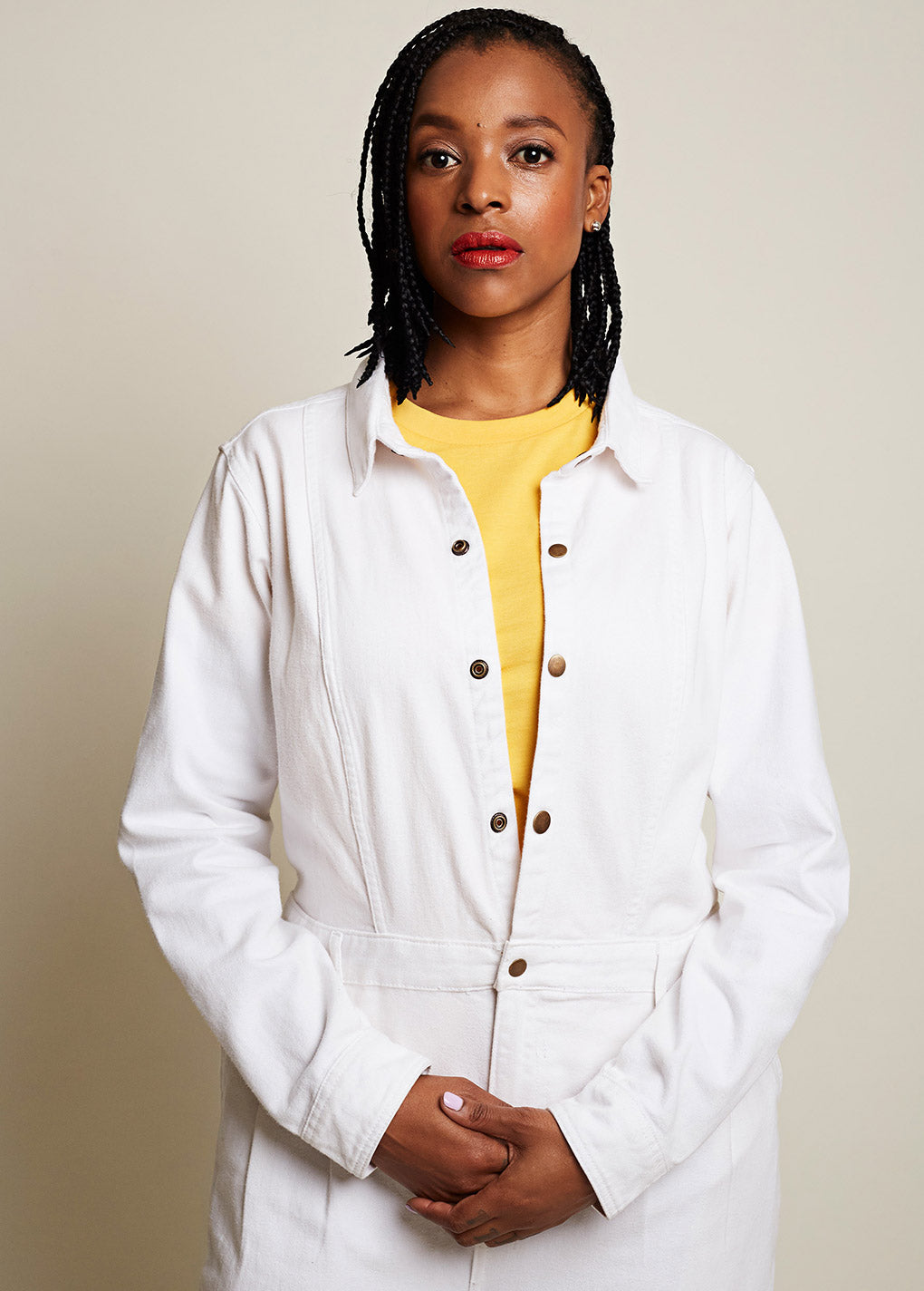 Ringer Suit - Long - White