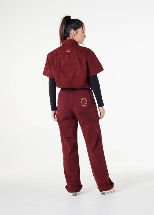 Station Pants - Burgundy