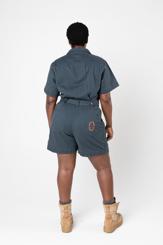 Cropped Ringer Suit - Short - Green