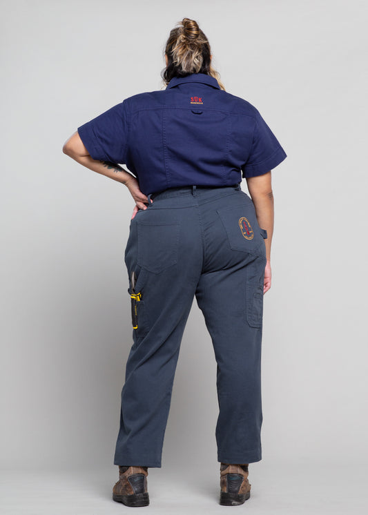 2 Way Work Pants Green